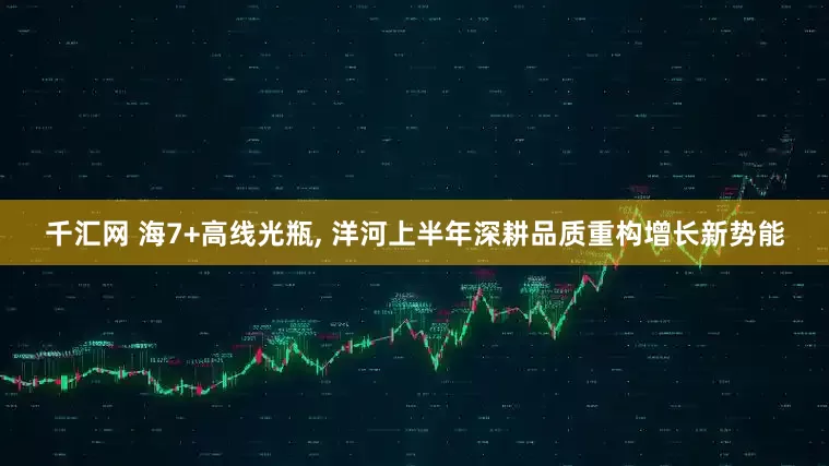 千汇网 海7+高线光瓶, 洋河上半年深耕品质重构增长新势能