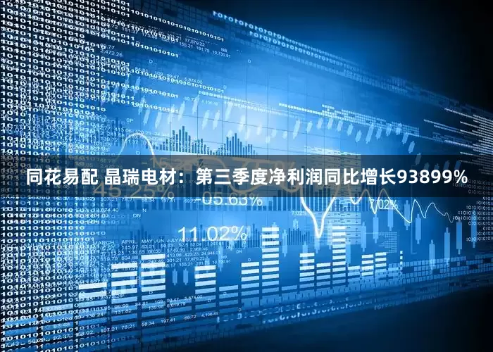 同花易配 晶瑞电材：第三季度净利润同比增长93899%